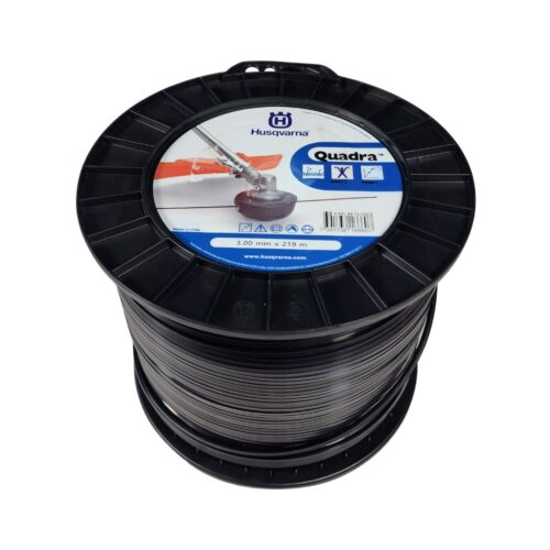 Fio de Nylon Para Roçadeira 3MM X 219M "Quadra Preto"