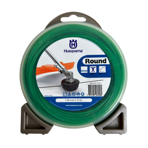 FIO DE NYLON PARA ROÇADEIRA 1.6MM 15M "ROUND" VERDE