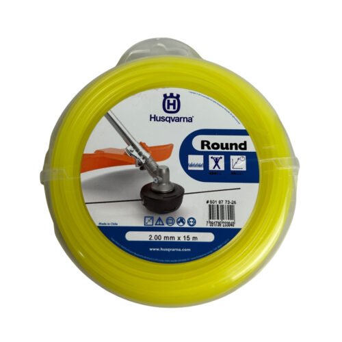 FIO DE NYLON 2MM 15M ROUND AMARELO
