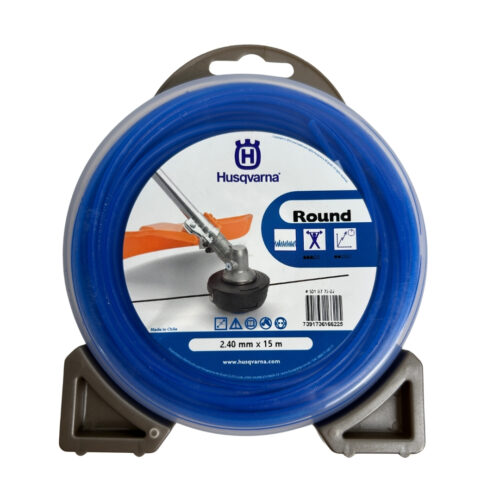 FIO DE NYLON P/ ROÇADEIRA 2.4MM X 15M "ROUND AZUL"