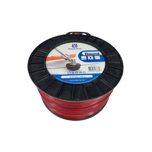 Fio de Nylon Para Roçadeira 2.7MM X 240M "Round Vermelho"