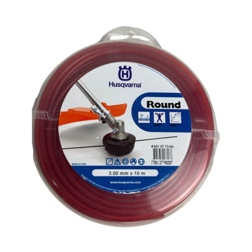 FIO DE NYLON P/ ROÇADEIRA 3.0MM X 10M "ROUND VERMELHO"