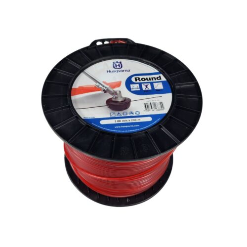Fio de Nylon P/ Roçadeiras 3 MM X 240M "Round Vermelho"