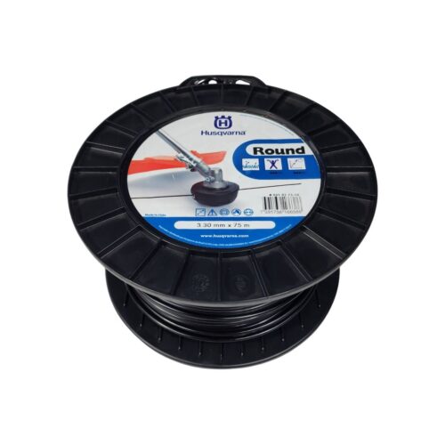 Fio de Nylon p/ Roçadeira 3.3MM X 75M "Round Preto"