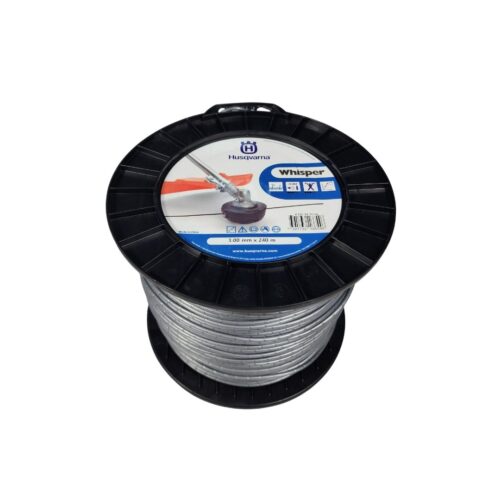 Fio de Nylon Para Roçadeira 3MM X 240M "Whisper" Cinza